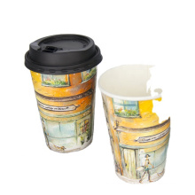 printed paper cup with lid